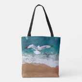 Tote Bag Mouette au-dessus de la mer (Dos)