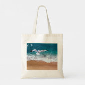 Tote Bag Mouette au-dessus de la mer (Dos)