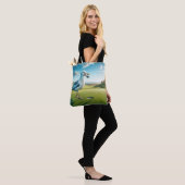 Tote Bag Mouette avec balle de golf dans son bec (Sur le modèle)