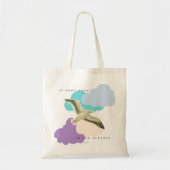 Tote Bag Mouette dans les nuages (Devant)