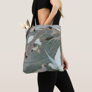Tote Bag Mouettes au-dessus des vagues océaniques par Louis