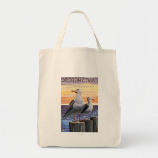 Tote Bag Mouettes de la mer de l'Oregon (Devant)