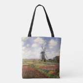Tote Bag Moulin à vent de Rijnsburg de champs de tulipe de (Dos)