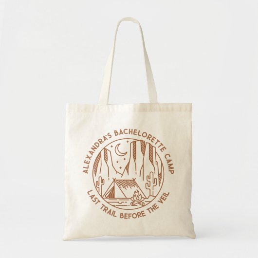 Tote Bag Mountain Camping Week-end Bachelorette Party (Devant)