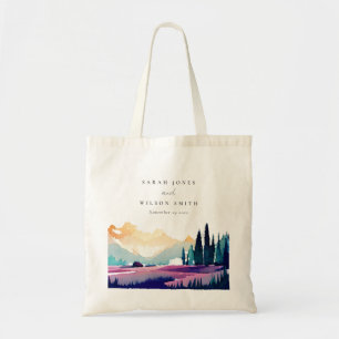 Tote Bag Mountain Country Lilac Fields Mariage paysager