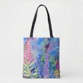 Tote Bag "Mountain Lupines" Fourre-tout à l'épaule (Devant)