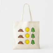 Tote Bag Mountain Sun Trees Woods Camping Escalade Fourre-t (Devant)