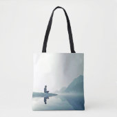 Tote Bag Mountain Zen Conception pacifique de méditation (Devant)