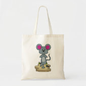 Tote Bag Mouse at yoga (Devant)