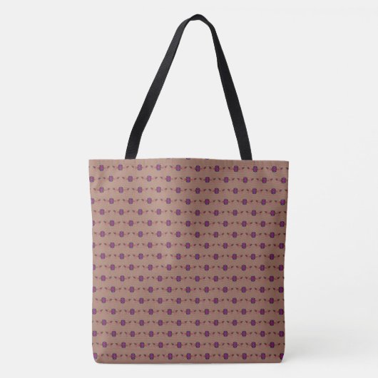 Tote Bag Mousse de mocha florale (Devant)