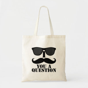 Tote Bag Moustache drôle d'I vous lunettes de soleil d'un