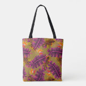 Tote Bag Moutarde Palm Paradise (Dos)