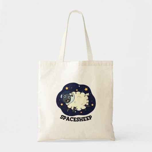 Tote Bag Mouton spatial Blague drôle d'astronaute (Devant)