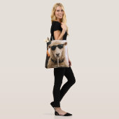 Tote Bag Moutons Cool Buvant un Café Glacé (Sur le modèle)