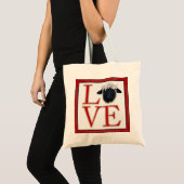 Tote Bag Moutons du Valais Blacknose d'amour (Devant (produit))