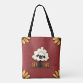 Tote Bag Moutons Et Fleurs (Dos)