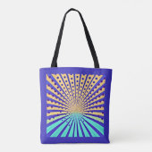 Tote Bag Mouvement radiant pointillé (Dos)
