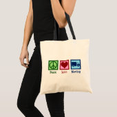 Tote Bag Mover Peace Love Moving Company Camion (Devant (produit))