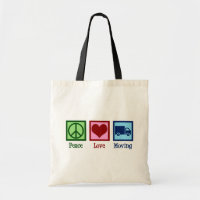 Mover Peace Love Moving Company Camion