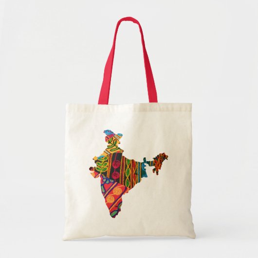 Tote Bag MP de broderie de l'Inde (Devant)