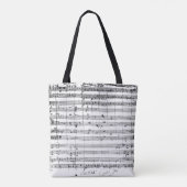 Tote Bag Ms.1548 Ouverture de l'opéra 'Don Giovanni (Dos)