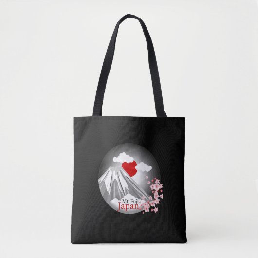 Tote Bag Mt Fuji Cherry Blossom Résumé Conception (Devant)