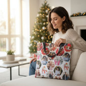 Tote Bag Multi Photo Collage Simple Moderne Hexagon Motif