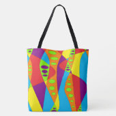Tote Bag Multicolor Abstrait (Dos)