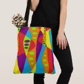 Tote Bag Multicolor Abstrait (De près)
