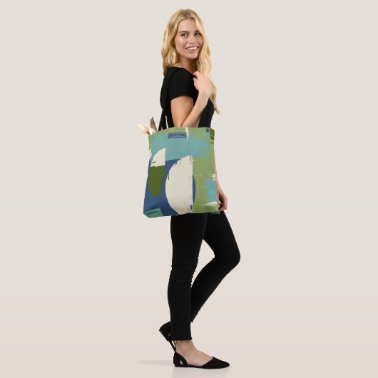Tote Bag Multicolor Abstrait moderne (Sur le modèle)