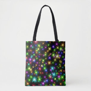 Tote Bag Multicolor Christmas Star Rays-57191