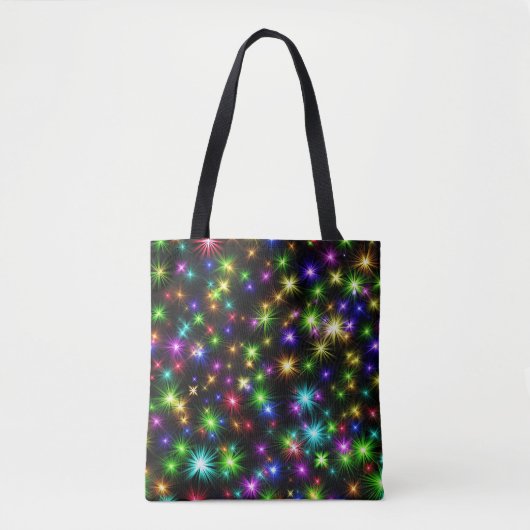 Tote Bag Multicolor Christmas Star Rays-57191 (Devant)