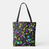 Tote Bag Multicolor Christmas Star Rays-57191 (Dos)