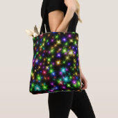 Tote Bag Multicolor Christmas Star Rays-57191 (De près)