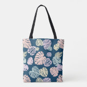 Tote Bag Multicolor Feuilles tropicaux 4 (Dos)