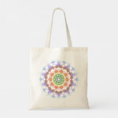 Tote Bag Multicolor Rainbow Mandala Pattern (Dos)