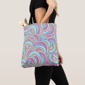 Tote Bag Multicolor Swirls Pattern (De près)