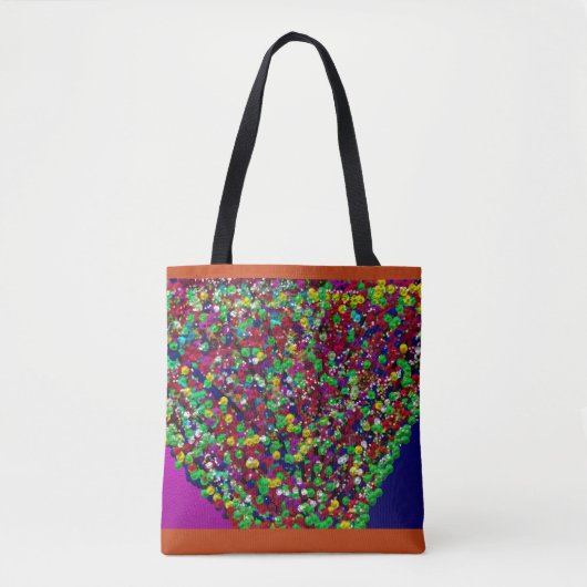 Tote Bag Multicolored Tree Between Worlds (Devant)