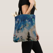Tote Bag Mur abstrait multicolore (De près)