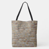 Tote Bag Mur de briques brunes Un design original (Dos)