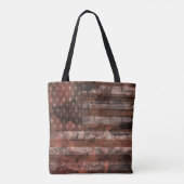 Tote Bag Mur de briques du drapeau américain (Dos)