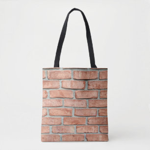 Tote Bag Mur de briques rouges le matin