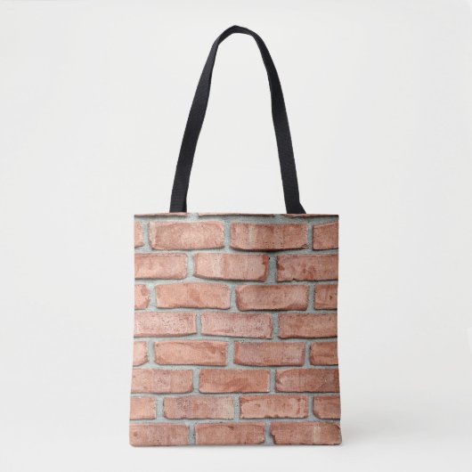 Tote Bag Mur de briques rouges le matin (Devant)