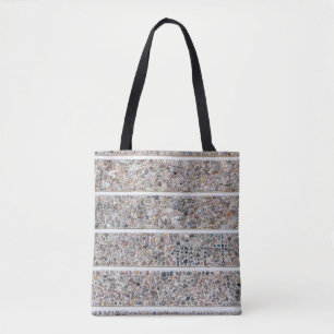 Tote Bag Mur de galets en béton
