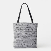 Tote Bag Mur en pierre grise, arrière - plan abstrait. (Dos)