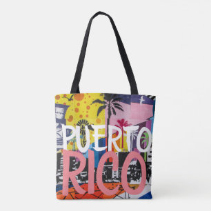 Tote Bag Mural de graffiti Cool Porto Rico