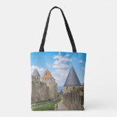 Tote Bag Murs médiévaux de Carcassonne (Dos)