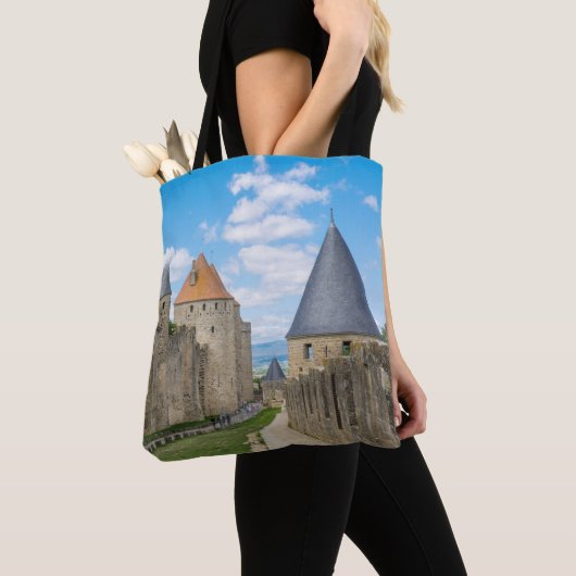 Tote Bag Murs médiévaux de Carcassonne (De près)