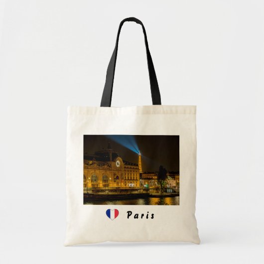 Tote Bag Musée d'Orsay à Paris la nuit (Devant)