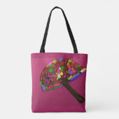 Tote Bag Mushroom Face Character Art (Dos)